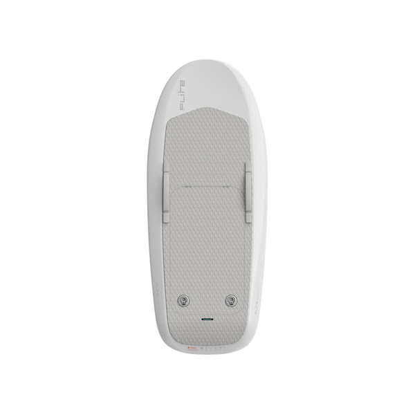 Top view of a Series 3 White Fliteboard PRO Carbon Classic eFoil board