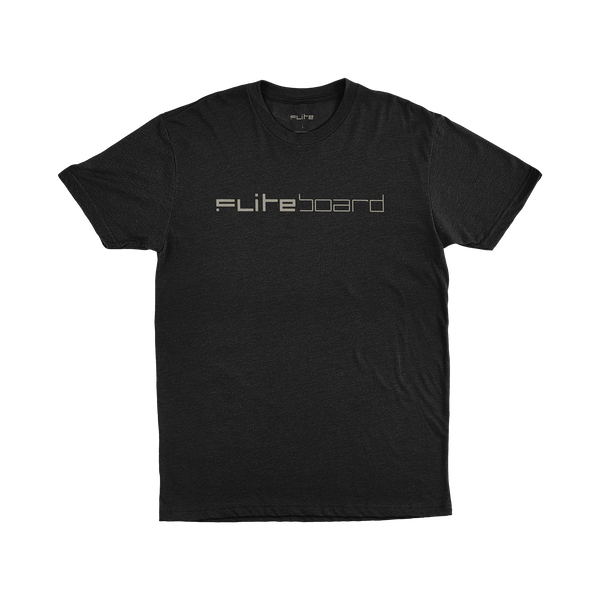 Black - Fliteboard T Shirt Large With Fliteboard Logo