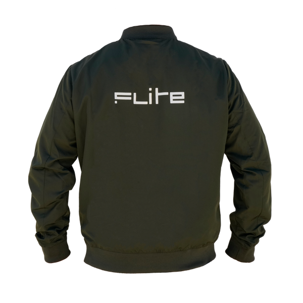 Rear View of Flite Bomber Jacket